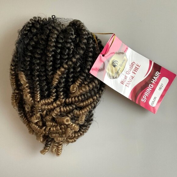 SPRING TWIST CROCHET HAIR EXTENSIONS 1B/27 - Picture 4 of 7